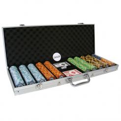 500 monte carlo poker chip set in an aluminum case