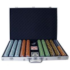 1000 monte carlo poker chip set in an aluminum case